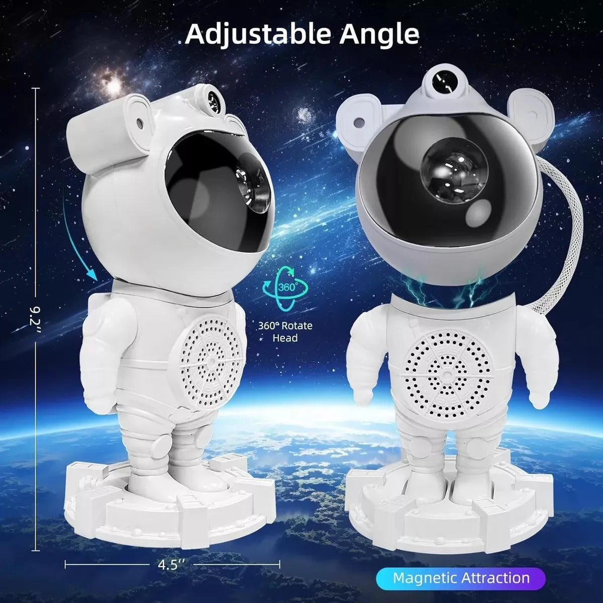 🧑‍🚀 Astronauta Proyector de Estrellas 🌌 Con Nebulosa, Control y Temporizador ⏰